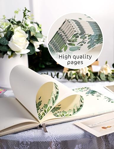 Miniatura 5 de molekaus Libro de invitados de boda, Polaroid, libro de invitados de boda, 100 páginas, papel grueso, tapa dura de 8 x 10 pulgadas, libro de