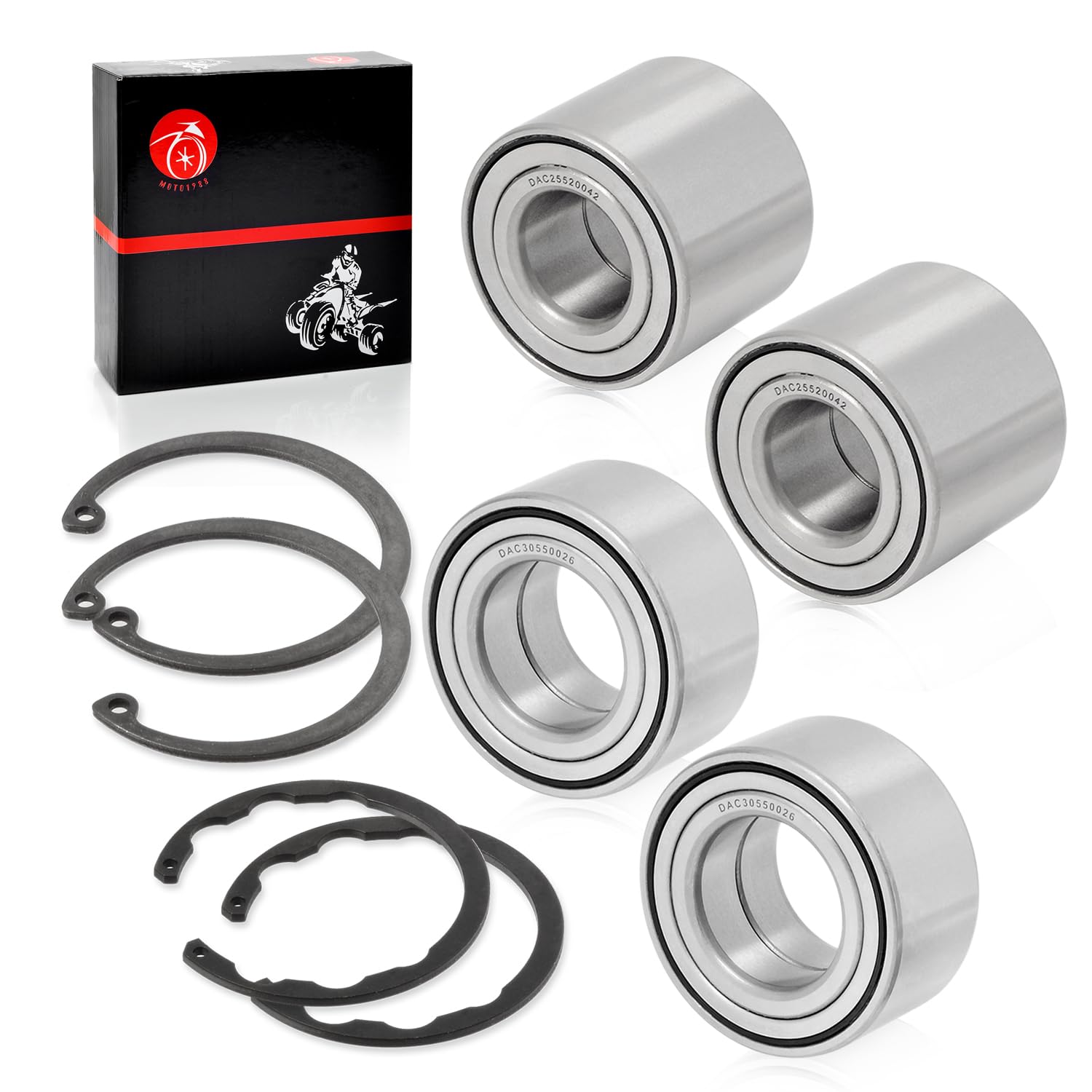 Amazon.com: Wheel Bearing Front & Rear + CIRCLIP for Kawasaki