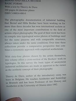 Amazon | Bernd and Hilla Becher: Basic Forms (Masters of the