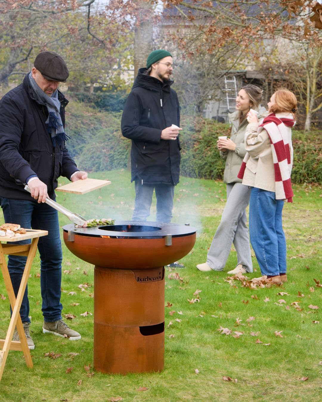 Barbecook Brasero BBQ Jack 75 avec 2 planchas et 2 Supports