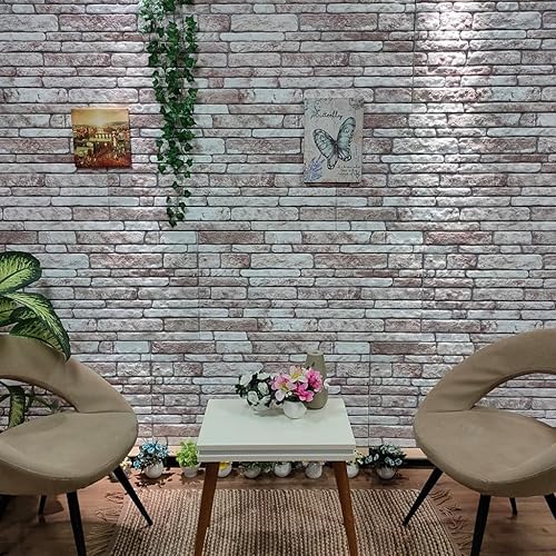 3D Wall Panels with Dark Gray Brick Design 10 pcs EPS,12 KG,149584