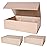 Aimyoo Gold Collapsible Gift Box with Magnetic Closure Lids 13.8x9x4.3 in, Bridesmaid Groomsmen Proposal Box, Large Rectangle Box for Present Graduation Storage 3 Pack