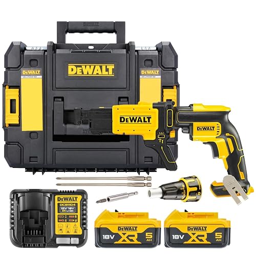 DEWALT - Visseuse Plaques de Pl&acirc;tre Brushless 18V XR 5.0Ah