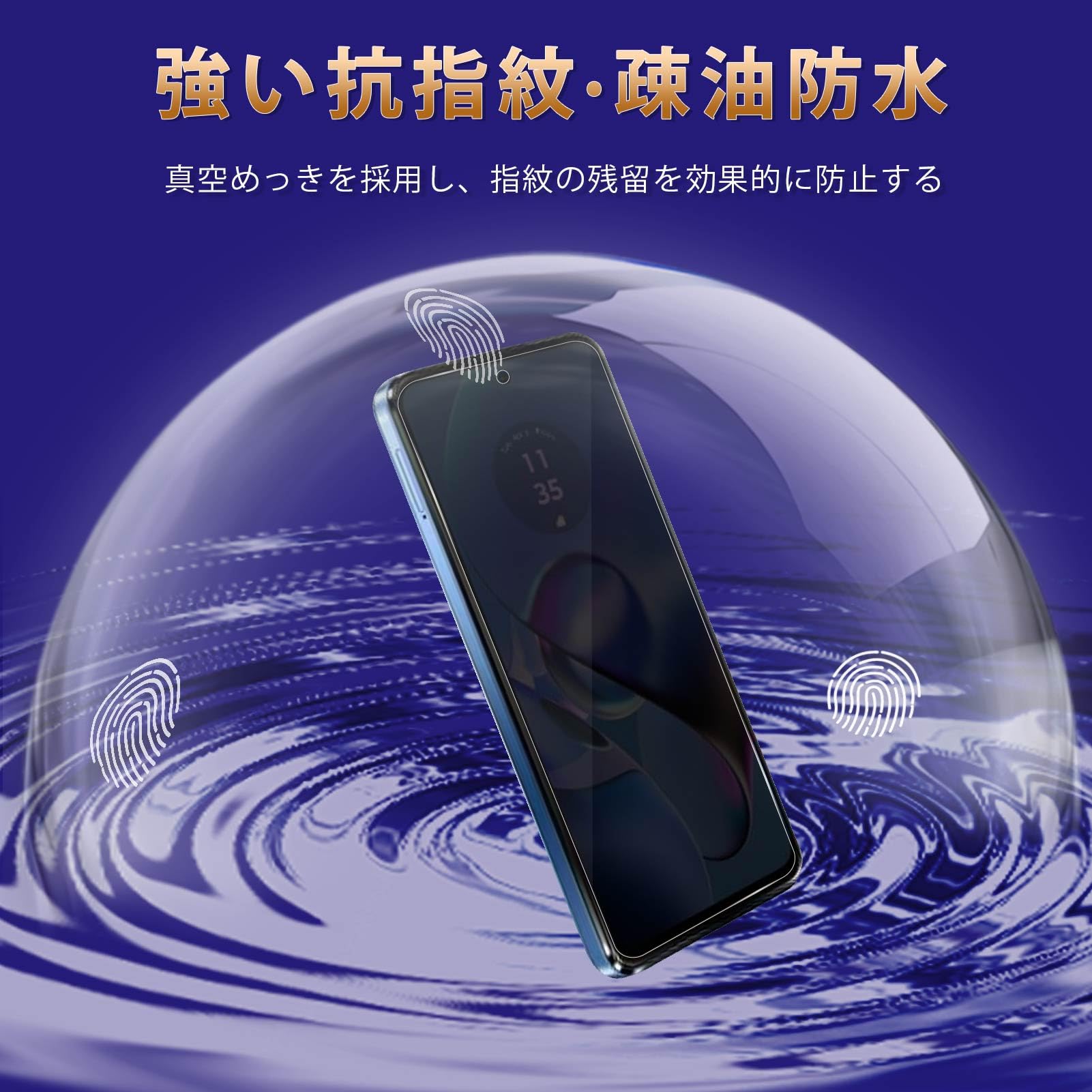 Amazon.co.jp: 対応 Moto G64 5G ガラスフィルム 覗き見防止【2+