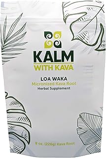 KALM with Kava Loa Waka Micronized Kava (8 oz.)