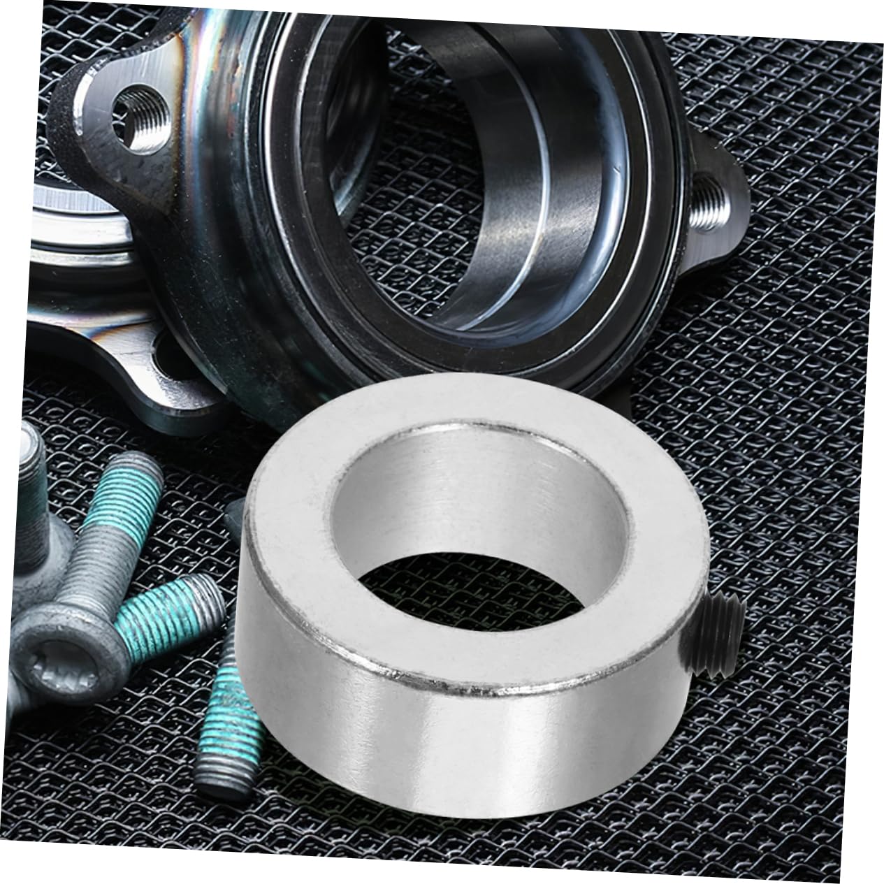 SOLUSTRE 4pcs Carbon Steel Zinc Plated Car Axle Collars Thickened Retaining Ring for Automotive Applications