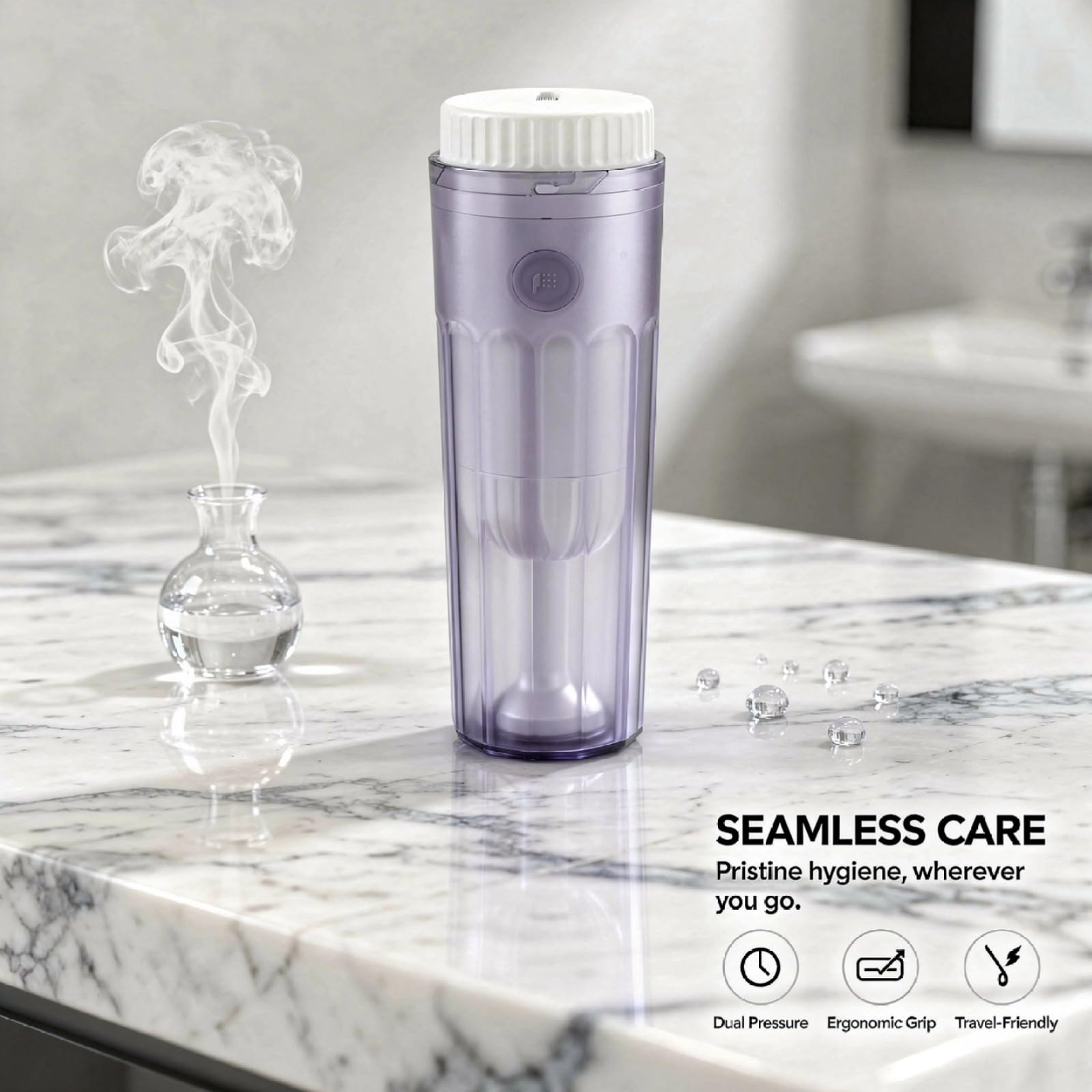 PONDON Bidet da viaggio per donne, rondella personale elettrica portatile, doppia pressione regolabile, bidet portatile per post-partum e cura dei piccoli