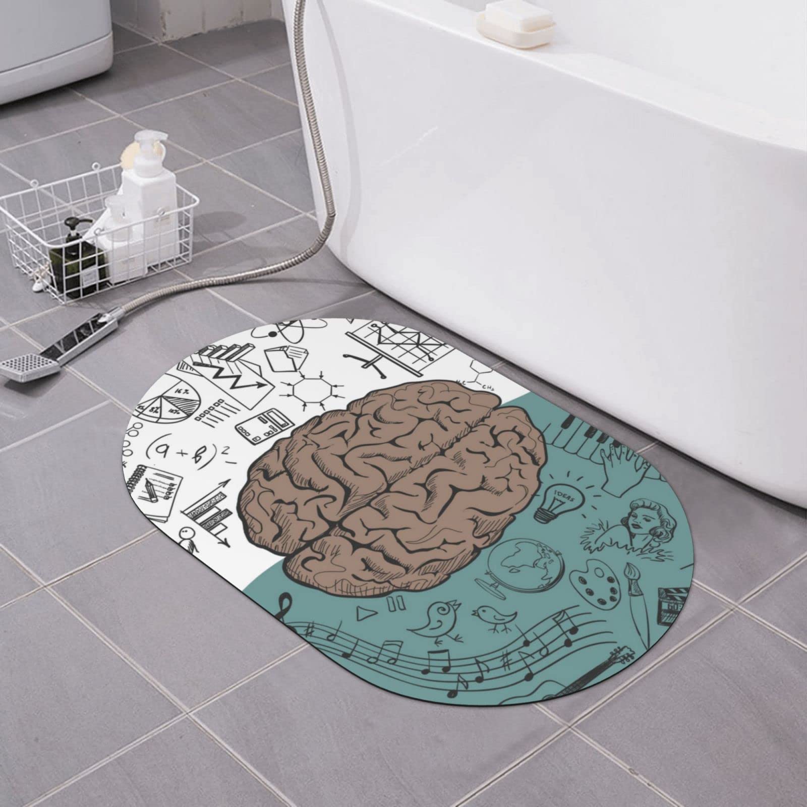 Tapis de bain antidérapant 40x60 pour éviter les glissades et l'humidité