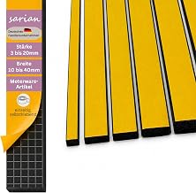 Foam Rubber Seal, Self-Adhesive, Door Seal, Rectangular or Round, Lifting Roof, EPDM (Ethylene Propylene Diene Monomer) Foam Seal, 9 Sizes and 2 shapes
