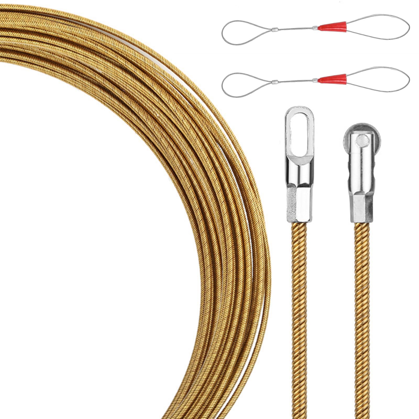 Wire Cable Threading Device Tool Fish Tape Cable Puller Electrical Wire Threader Electrical Spring Threader Threading Device