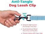 Voyager Reflective Dog Leash with Neoprene Handle, 5ft Long, Supports Small, Medium, and Large Breed Puppies, Cute and Heavy Duty for Walking, Running, and Training - Baby Blue (Leash), M