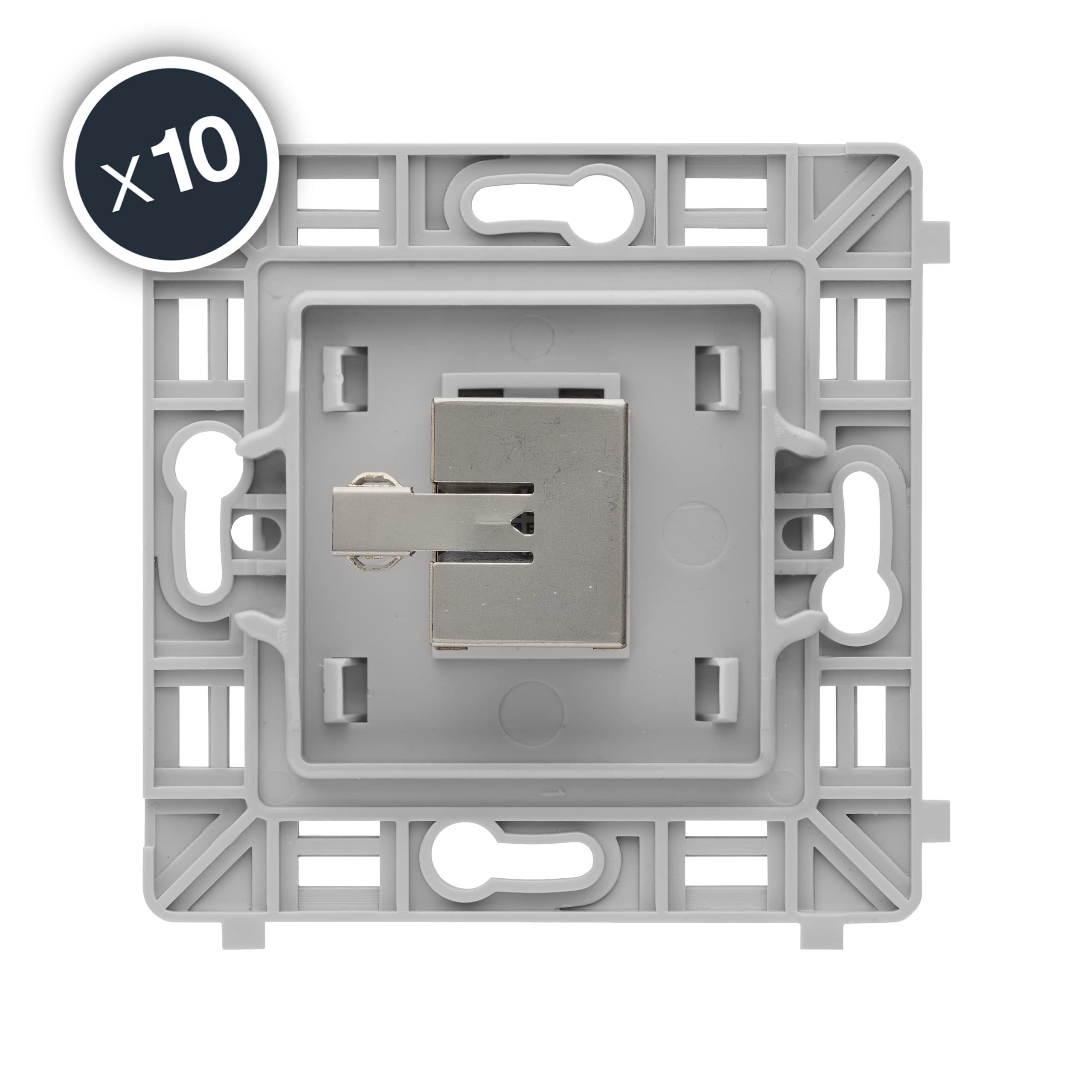 Mecanisme Prise Rj45 Cat6 Blanc Boite De - Gamme Caly - DEBFLEX 802015