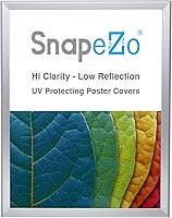 SnapeZo 18x24 Silver Aluminum Snap Frame - Professional Front-Loading Poster Frame for Easy Wall Displays