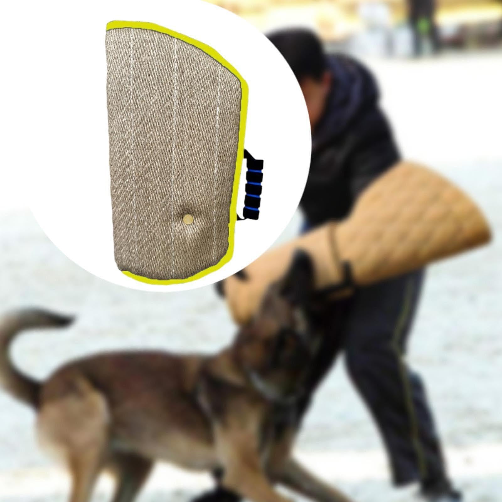 Manica per morso per Cani, Protezione del morso, Manica del Braccio di addestramento per Cani interattivo, Attrezzatura per l'addestramento per Cani, Bordo Giallo
