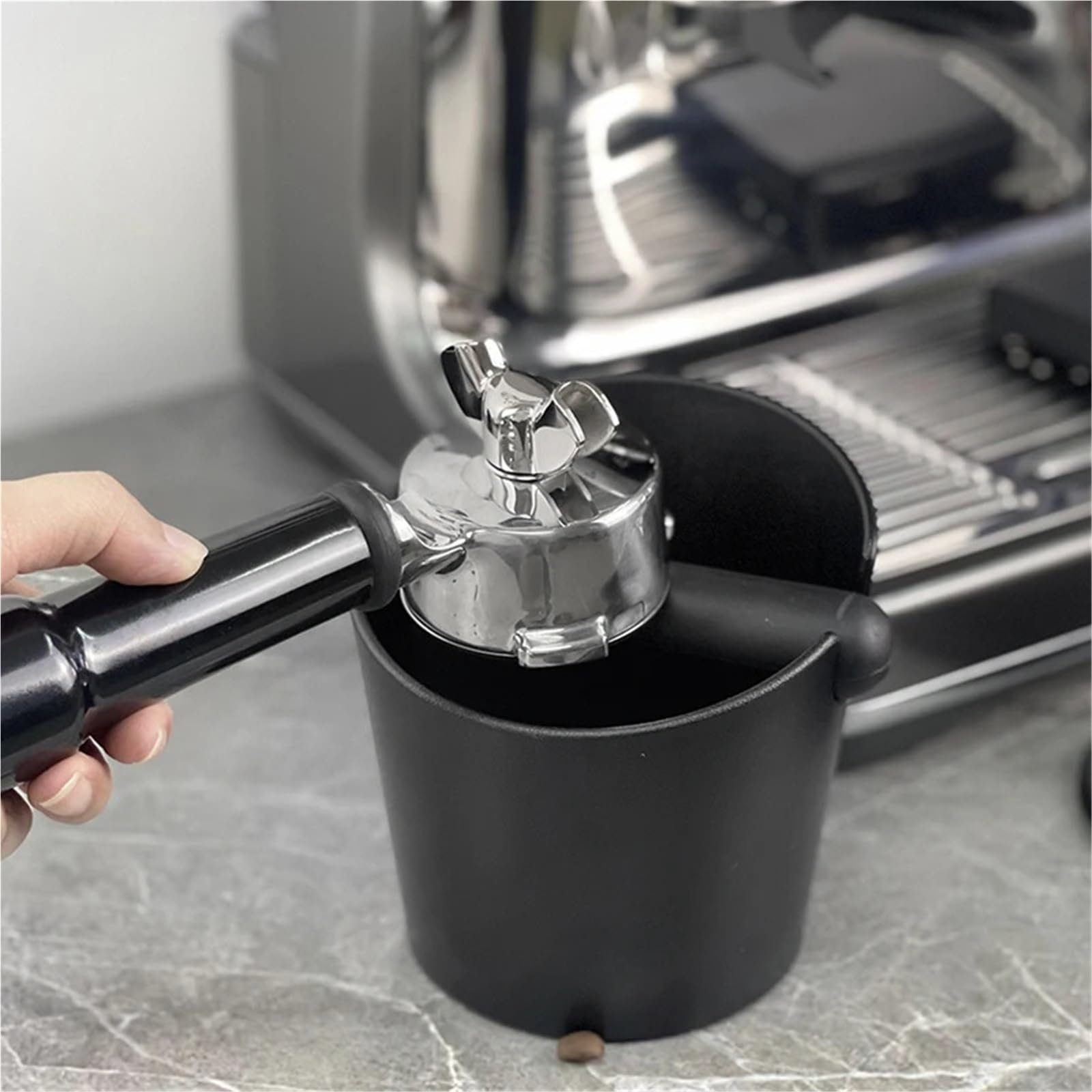 Contenedor volcador de molienda y caja café Para Café | Cubo de contenedor de posos for accesorios de máquinas de herramientas de barista(800ml White)