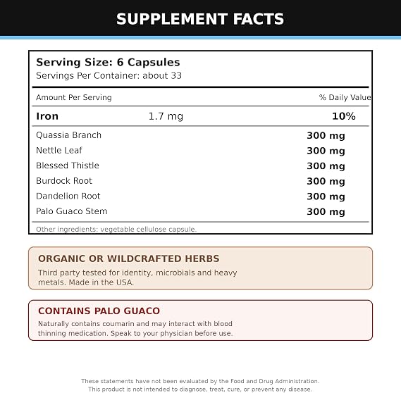 Alkaline Herb Shop Blood Supplement with Iron 200 Capsules - Good Source of Herbal Plant-Based Iron for Healthy Red Blood Cells - Vegan, No Fillers, Third-Party Tested