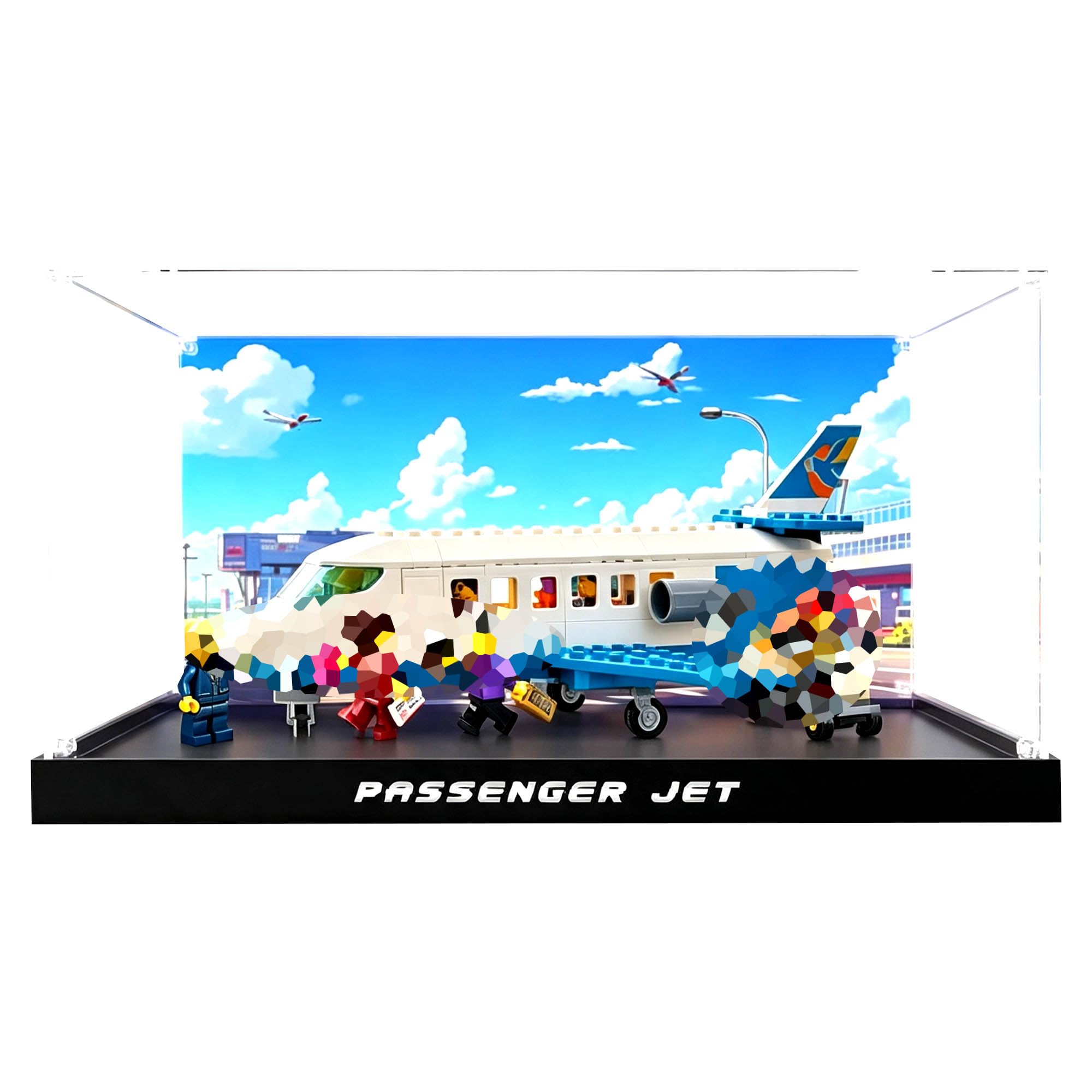 Clear Acrylic Display Case, Fits for Le-go 60492 Sets