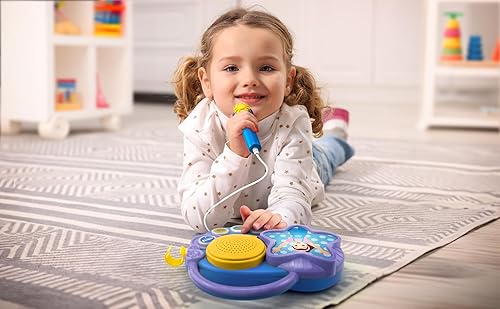 Miniatura 4 de eKids Ms Rachel - Micrófono de karaoke con boombox para fanáticos de los juguetes para niños, máquina de karaoke para niños con música integrada
