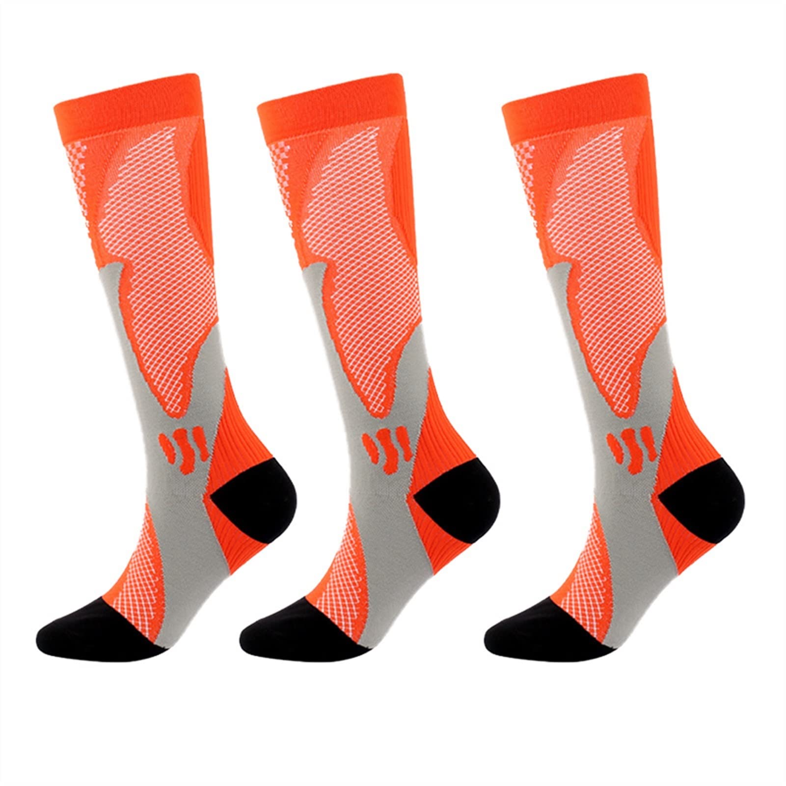 3 Pares/Conjunto de Calcetines de Ciclismo de compresión almacenaje Deportes al Aire Libre Corriendo Calcetines de Senderismo