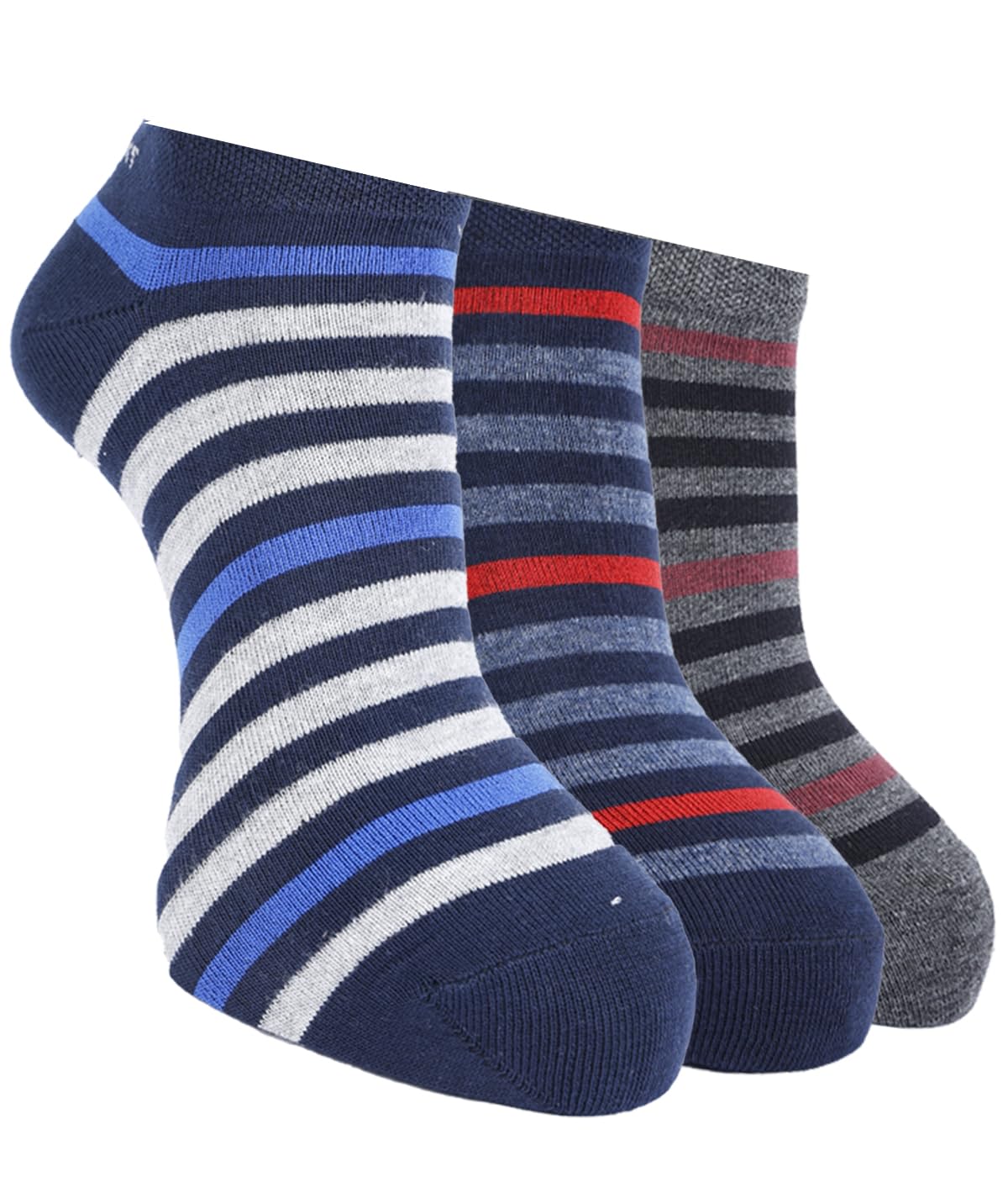 force nxt BY Dollar Socks for Men Solid Ankle Length Cotton Socks, Free Size, Pack of 3 (Multicoloured)-picture-29