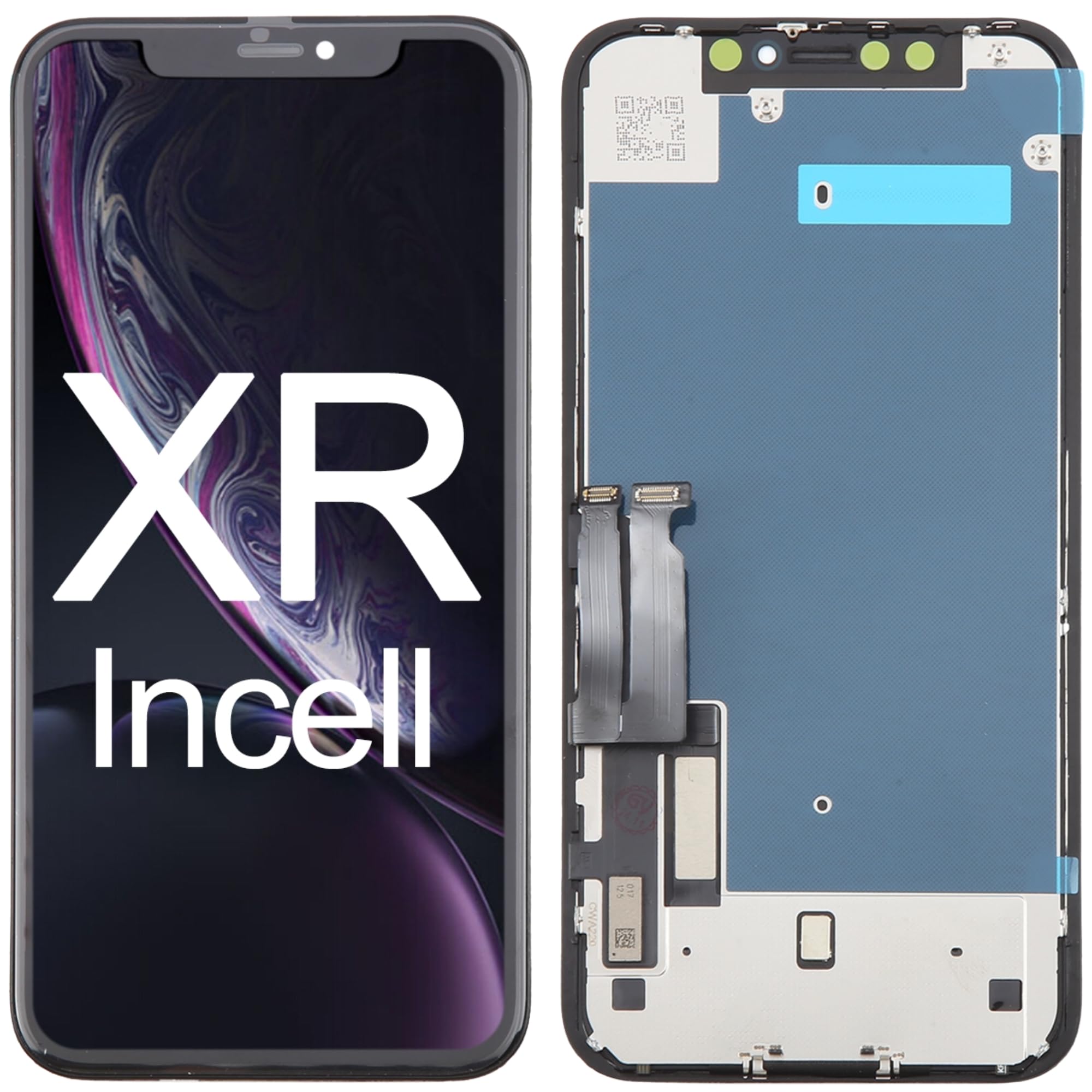 LCD Screen Replacement Touch Digitizer Assembly with Repair Tools – Compatible with iPhone 15 Plus (6.7") & iPhone XR (6.1") (XR)