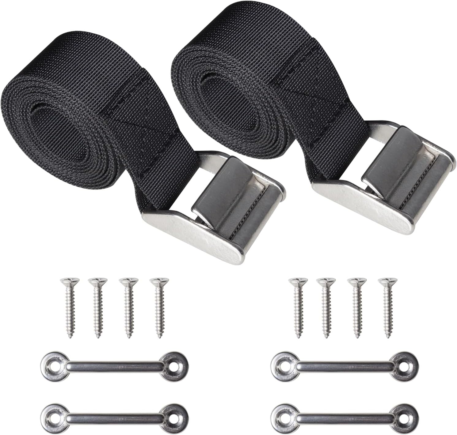 UCEDER 56" Battery Tie Down Strap Kit Battery Hold Down Strap with Stainless Steel