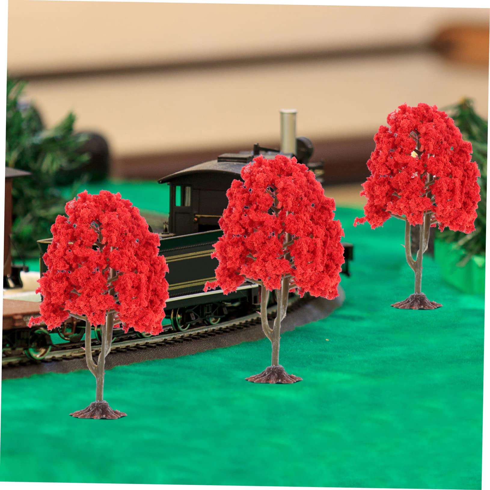 Yardenfun Lot de 10 arbres miniatures en forme de train pour décoration de jardin Yardenfun Lot de 10 arbres miniatures en forme de train pour décoration de jardin