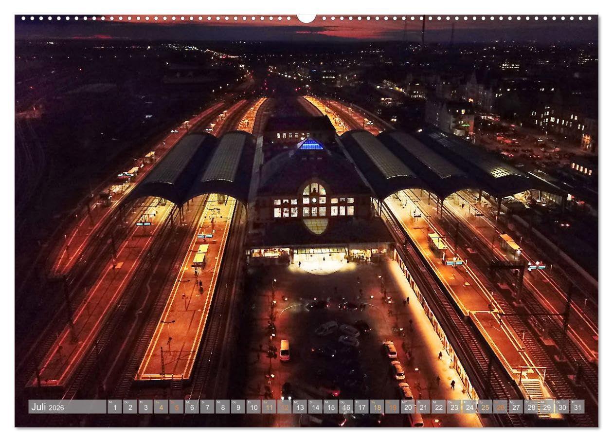 HALLE SAALE GEDROHNT 2026 (hochwertiger Premium Wandkalender 2026 DIN A2 quer), Kunstdruck in Hochglanz: Ungewöhnliche Sichten der Stadt Halle mit der Drohne aufgenommen. (CALVENDO Orte)