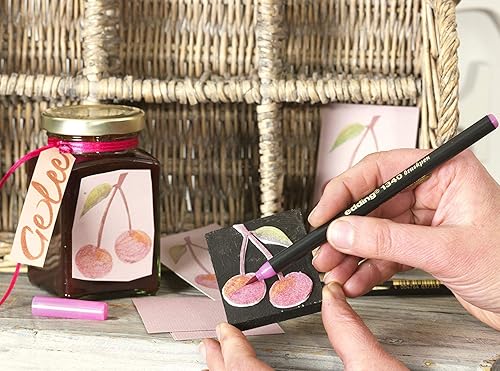 Miniatura 6 de edding 1340 rotulador negro flexible para pintar, escribir y dibujar diarios de viñetas, letras a mano, mandalas, caligrafía, 1 unidad (paquete de 1)