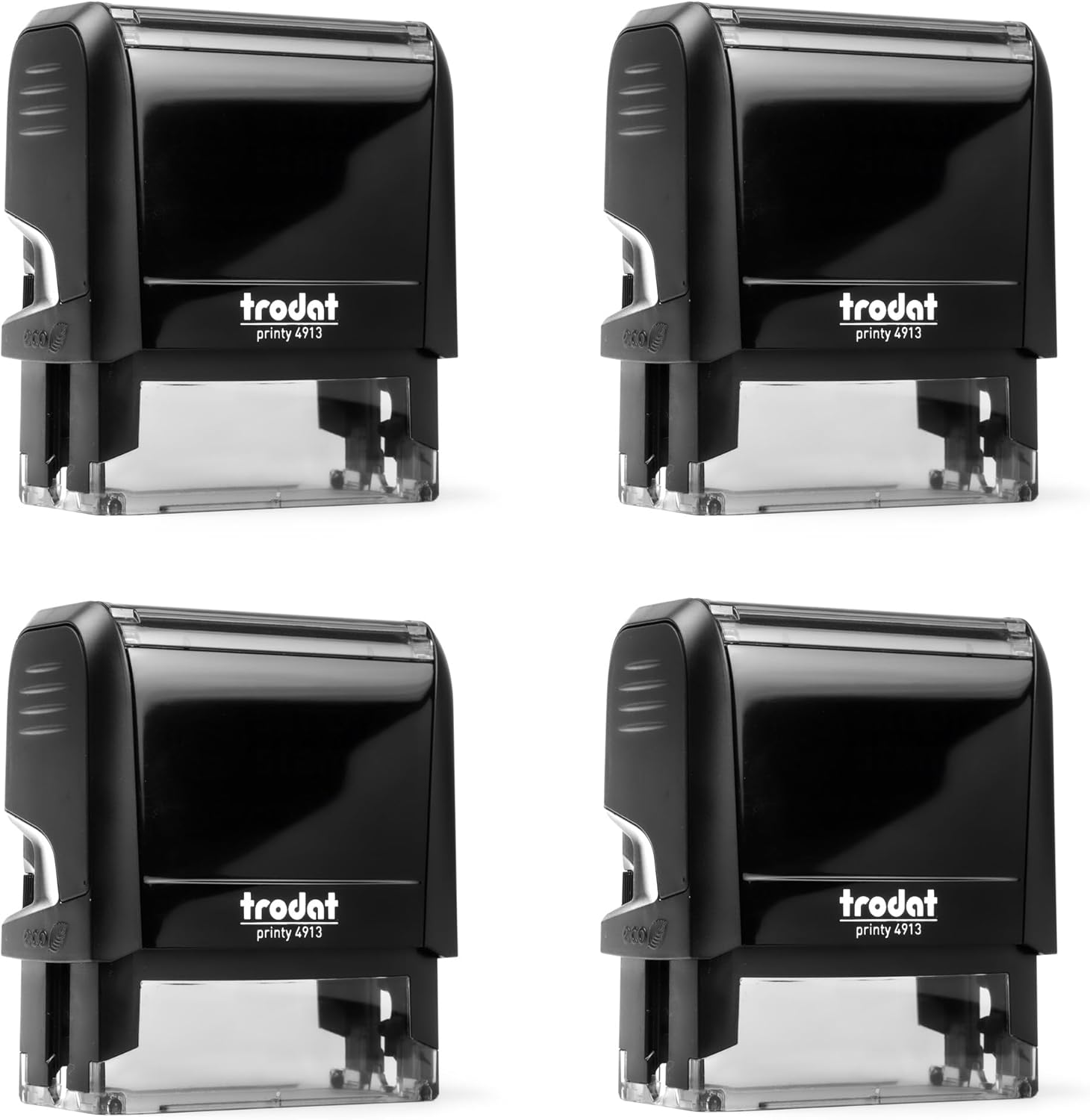 Custom 4 Line Address Stamp - 12 Font Options - Self-Inking Address Stamp (4 Line Stamp) Up to 4 Lines of Custom Text | Multiple Ink Color Options (4, Large)