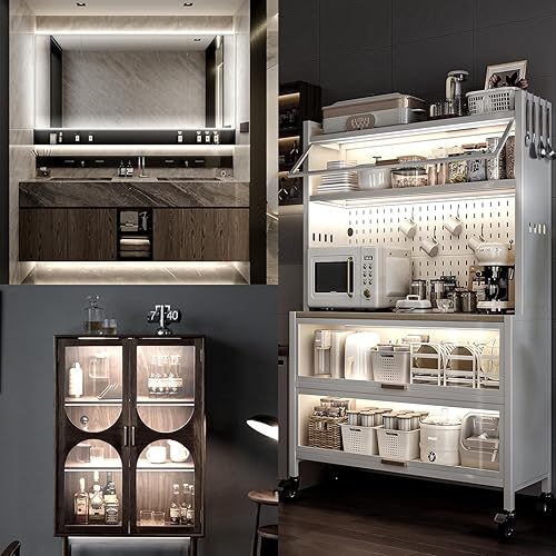 Miniatura 5 de Luz de maquillaje estilo Hollywood, tira de luz de neón de 16.4 pies, luces LED de neón blancas ultra brillantes, para espejo de cuerpo completo,