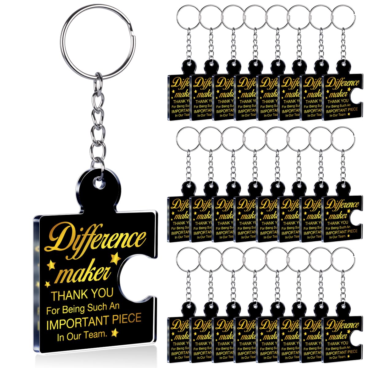 Team Appreciation Gifts Bulk Thank You Keychains for Coworkers