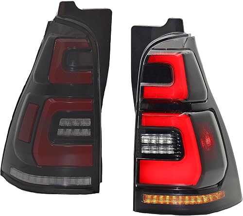 Miniatura 5 de Kit de luz trasera LED adecuado para Toyota 4Runner 2003-2009 carcasa negra efecto de luz que fluye fácil instalación