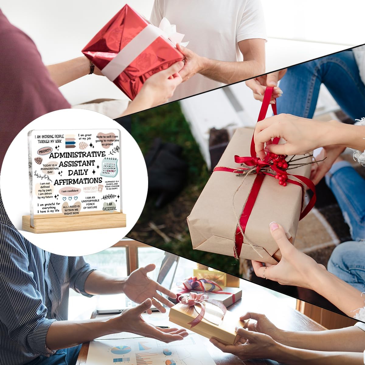 Administrative Assistant Gifts Inspirational Gift for Secretary Admin Assistant Daily Affirmation Acrylic Desk Plaque Sign Positive Office Desk Decor, Administrative Professional Day Gifts - Image 7