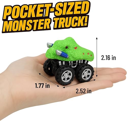 Miniatura 3 de Liberty Imports Paquete de 12 autos de juguete de animales grandes, juguetes de carreras de juguete de animales grandes, regalos de fiesta, juego