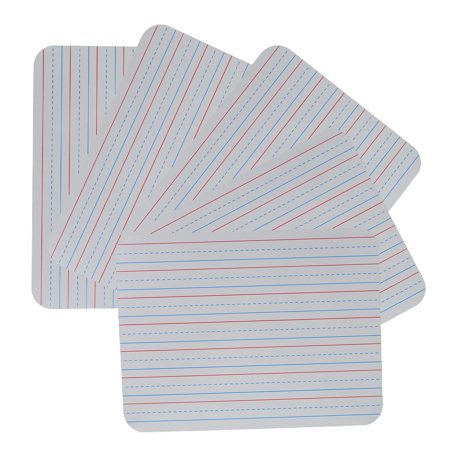 Hemobllo Tableaux Blancs Effaçables à Sec avec Lignes Lot de 5 Support D'écriture Claire, Facile à Effacer et Réécrire, Planche Haute pour Enseignants et Étudiants