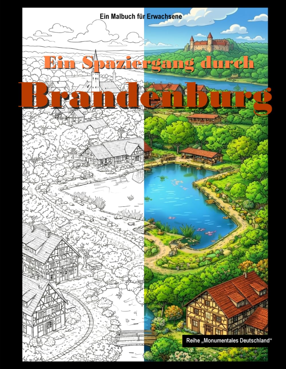 Ein Spaziergang durch Brandenburg: Ausmalbuch für Erwachsene (Monumentales Deutschland)