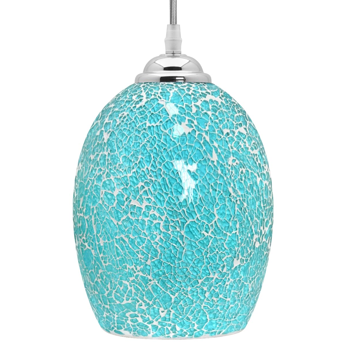 ライト・ランタン Vintage Blue Glass Diamond Lamp Shade B&P Lamp Light Blue Glass Lamp Shade with Diamond Quilted