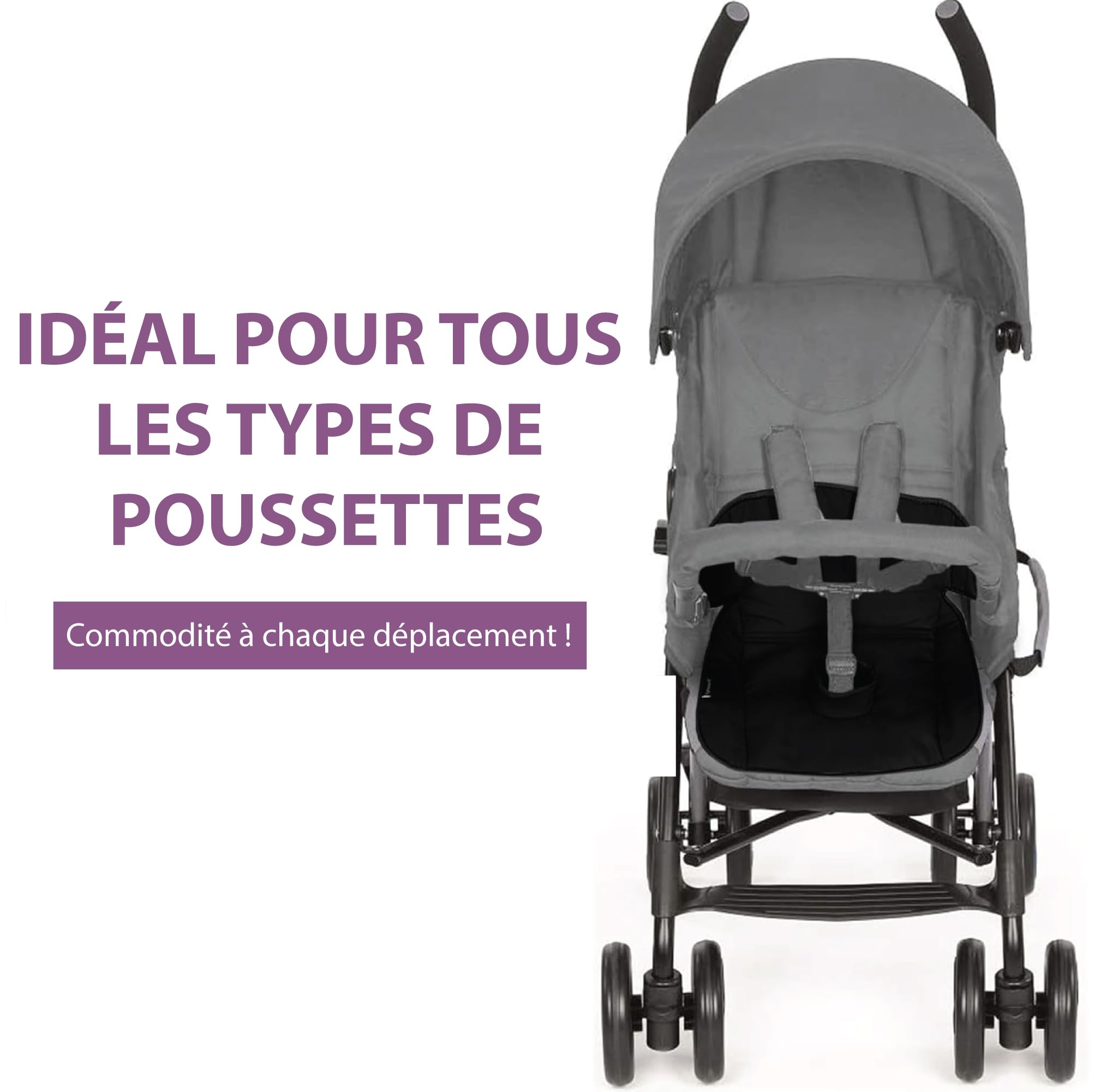 Lynmark Lot de 2 housses d'apprentissage de la propreté pour siège de voiture – Tapis de protection imperméable et doux pour siège de voiture pour bébé et enfant – Doublure lavable universelle pour