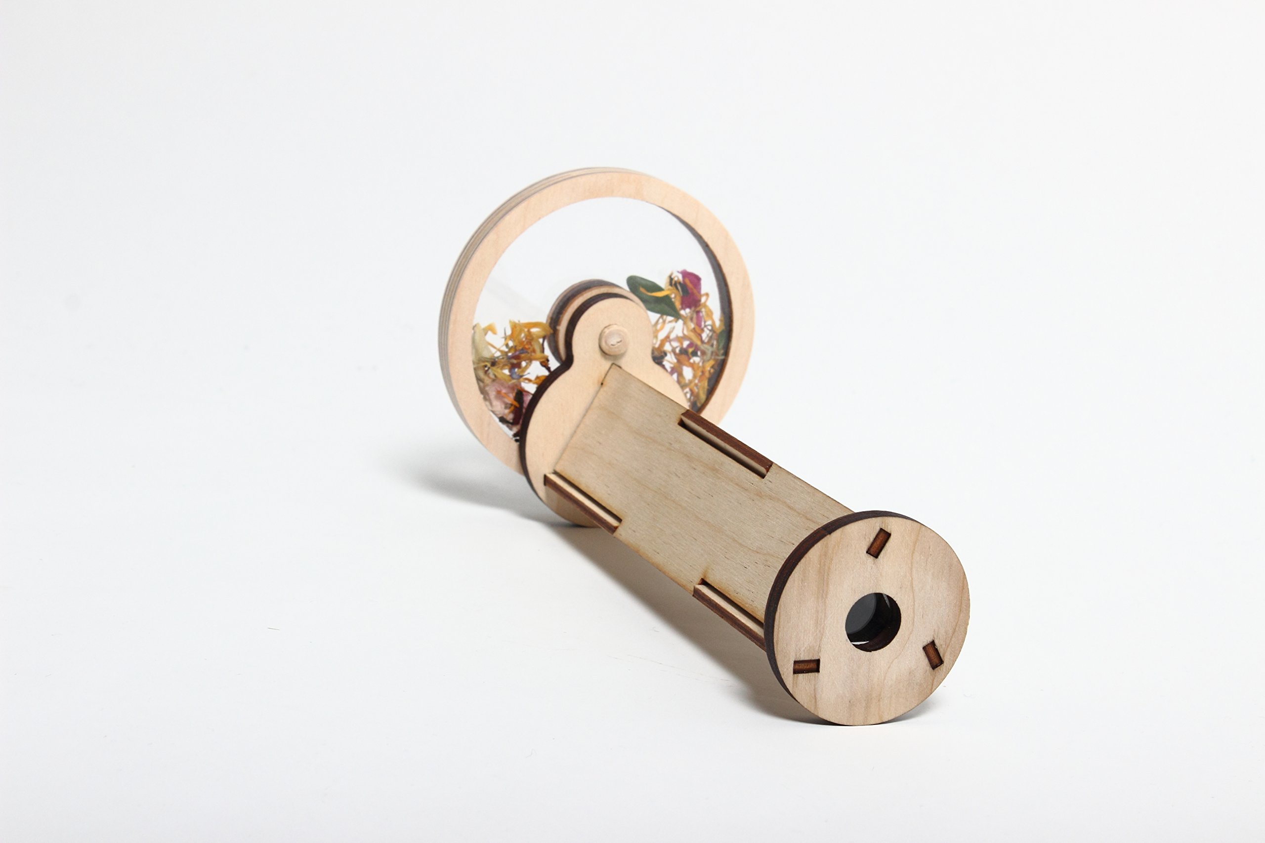 Flowerscope Caleidoscopio, Madera, Marrón, 20 x 3 x 3 cm