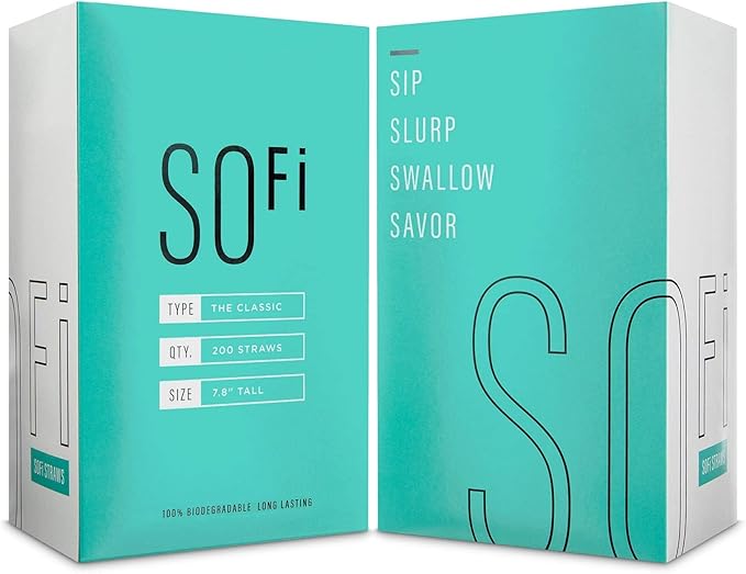 SOFi Paper Drinking Straws 200 Paper Straws We don't