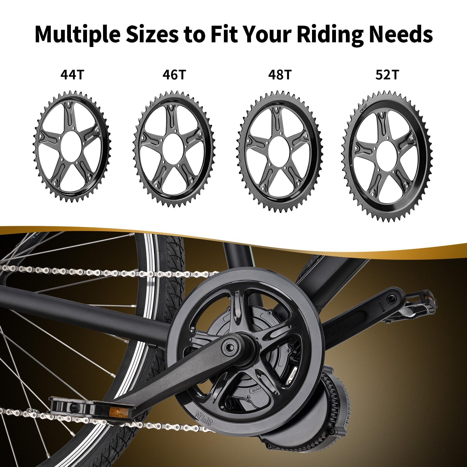 BAFANG Kettenblatt Fahrradkettenring Kettenblätter für BBS01 BBS02 BBS01B BBS02B Mid Drive Motor ebike Kit