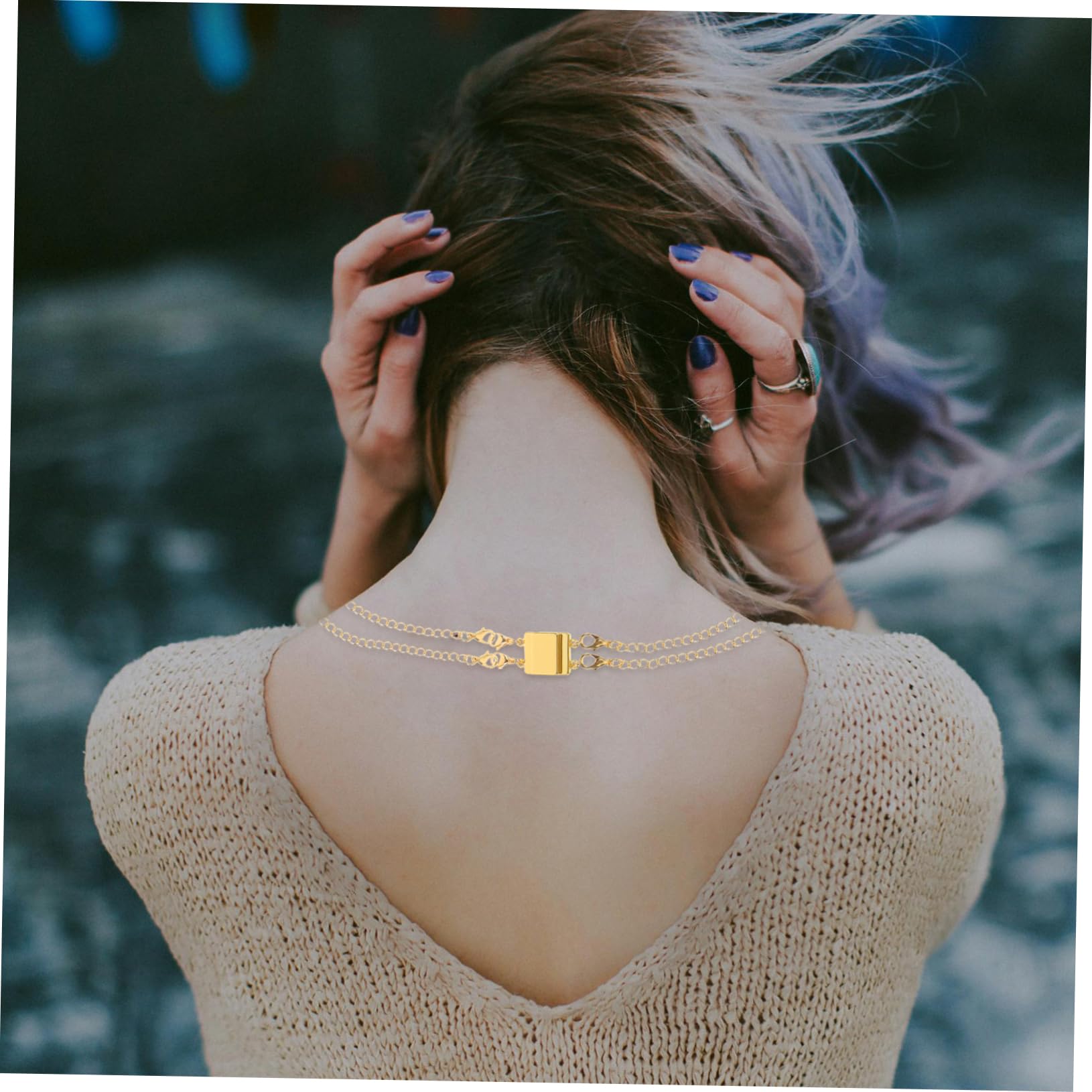 Veemoon 5 Juegos Conectores de Collar Broches y Extensores para Collares Clasps Accesorios para Joyería Incluye Cierres de Langosta para Mayor Seguridad y Estilo