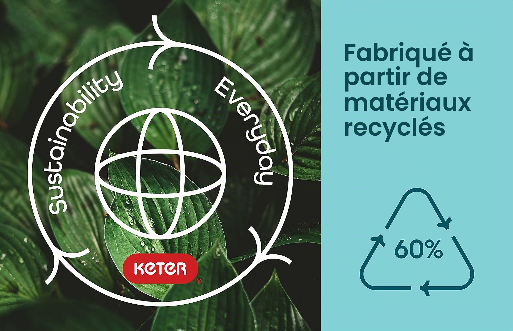 KETER Coffre de rangement extérieur GLENWOOD - 390 litres
