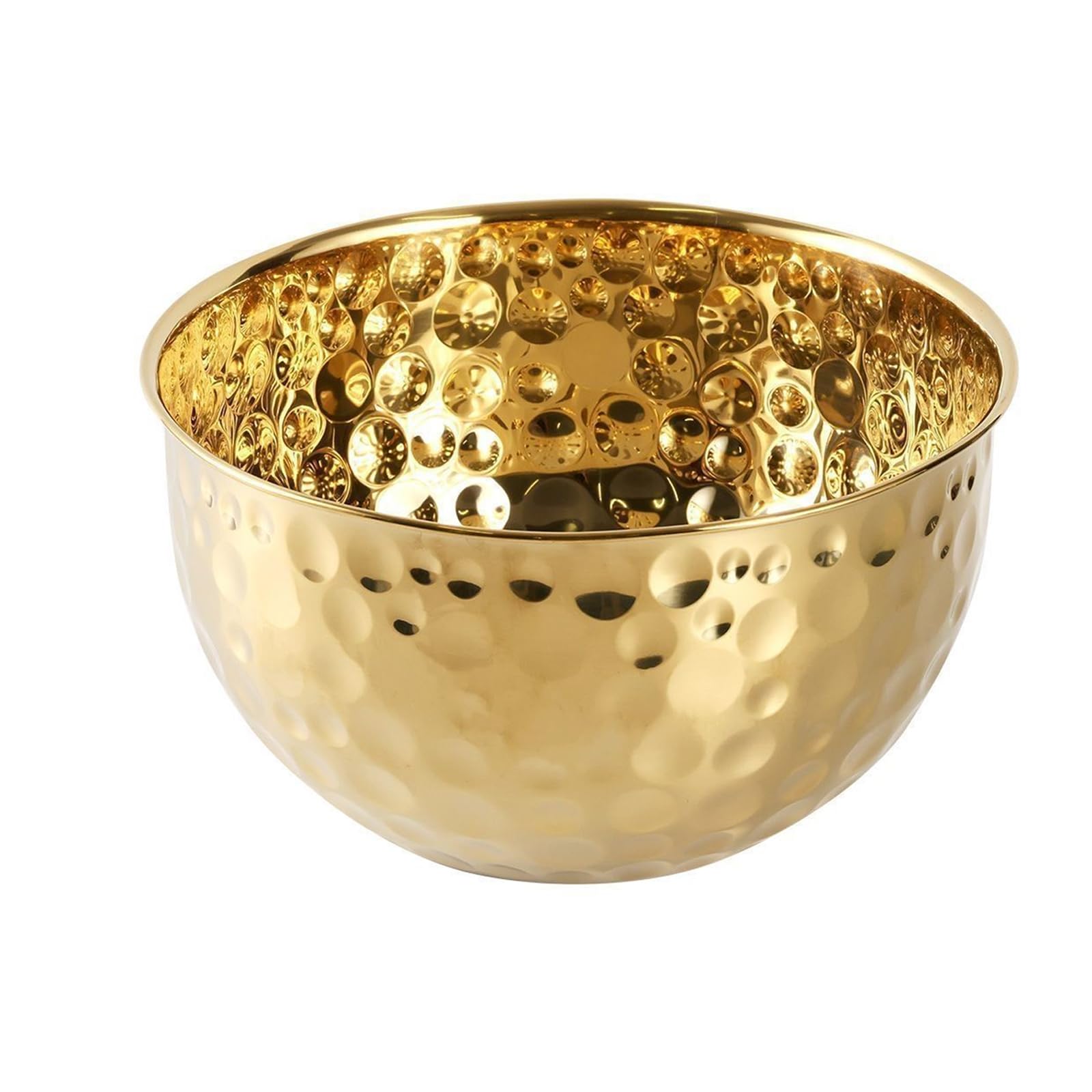 HZBB Stainless Steel Fruit Bowl Ice Bucket Large Capacity Washing Basket for Cooking Baking and Food Preparation Enduring Stainless Steel Fruit Bowl