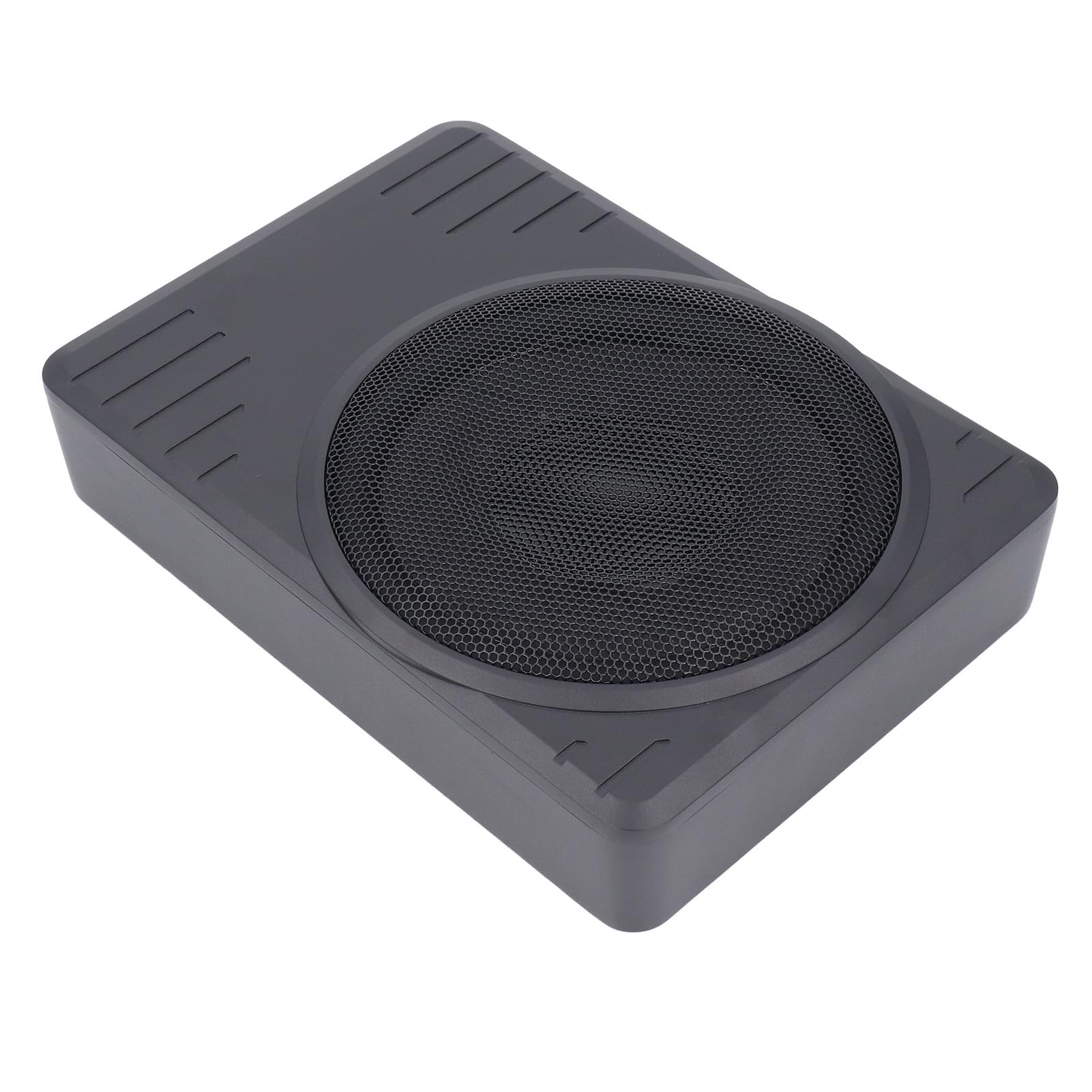 Ausla 10-calowy Aktywny Subwoofer Pod Siedzeniem, Smukły, Aktywny Subwoofer Pod Siedzeniem z Wbudowanym Wzmacniaczem, Moc Szczytowa 600 W, Pilot do Obsługi Basów, Filtr Dolnoprzepustowy dla Kierowców