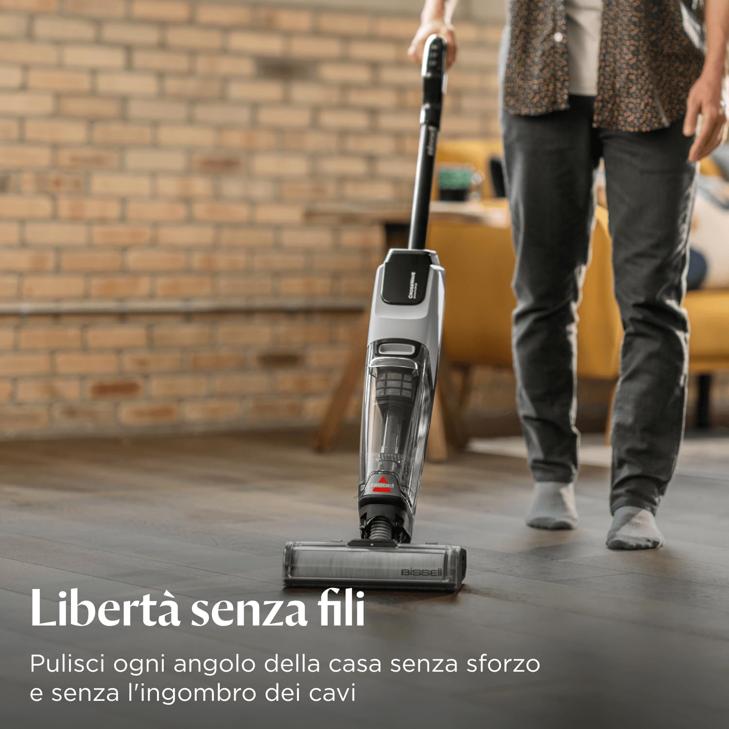 Bissell CrossWave OmniForce 3912N Aspirapolvere Senza Fili Aspira e Lava 240m²