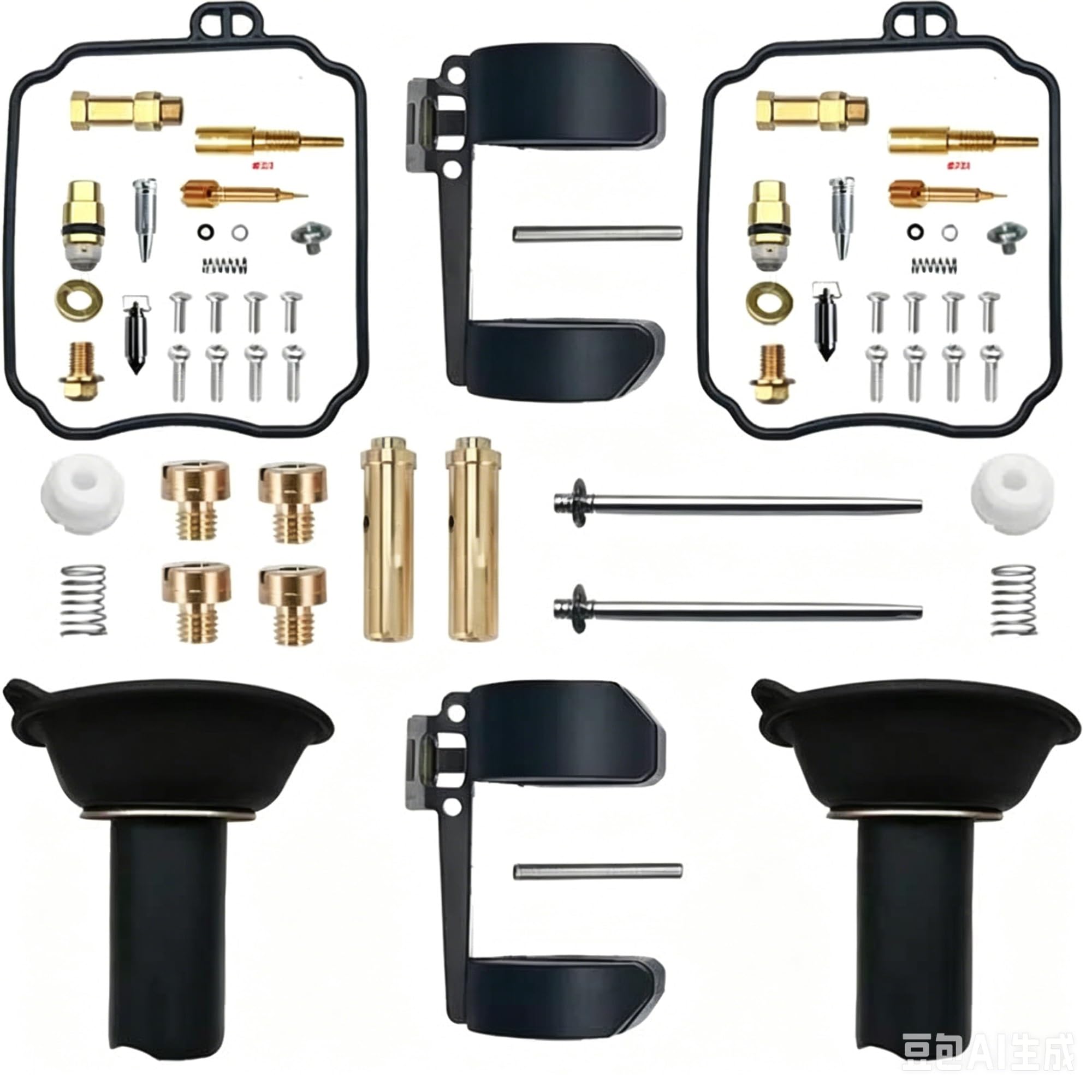 Kit De Reparación Carburador Motocicleta para HYOSUNG GT125R GV125 GT125 Reconstrucción, Émbolo, Diafragma Piezas Reacondicionamiento Herramientas Riparazione Carburador(Conjunto 6)
