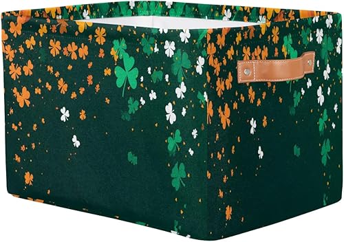 Vista 157 de Cestas de almacenamiento con asas, cubo de almacenamiento rectangular de tela rectangular plegable de juguetes para armario, estantes, lavandería, C