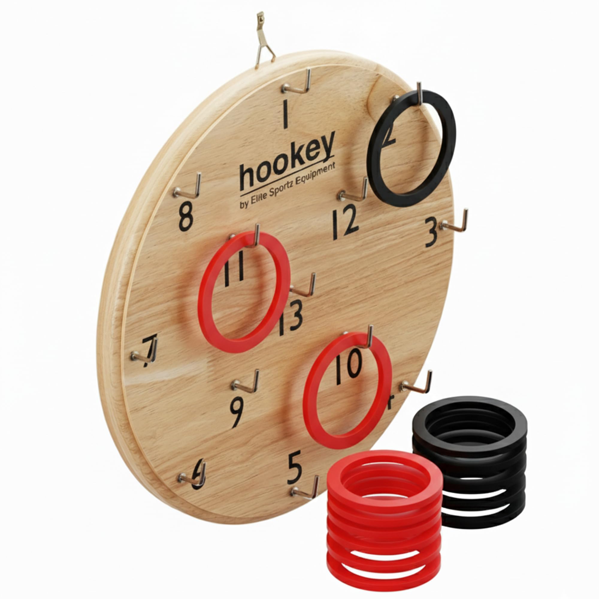 Elite Sportz Equipment Ring Toss Game | Sturdy Wooden Board Set for Kids Outdoor Games | Camping Activities - Adults & Kids Picnic